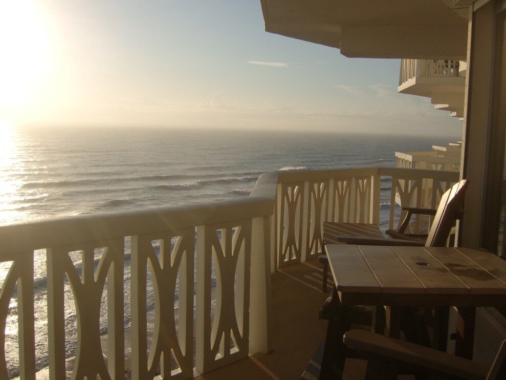 Condo Balcony With Beach View